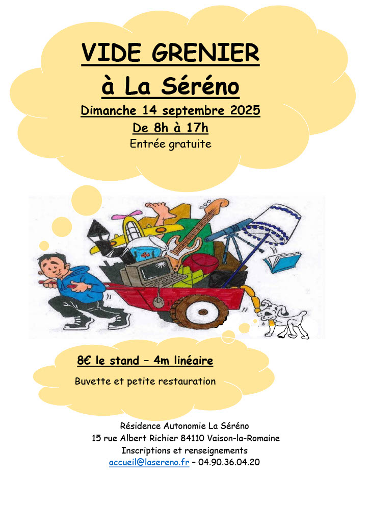 You are currently viewing Vide grenier de La Sereno
